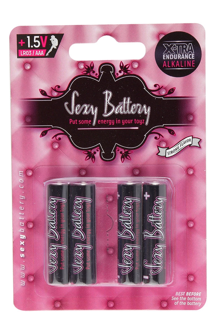 * 4 Pack AAA Sexy Batteries 1 * 4 Pack AAA Sexy Batteries