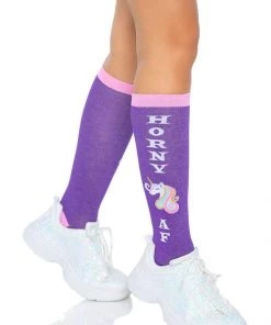 Leg Avenue Horny AF Unicorn Socks
