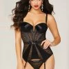* Satin And Lace Bustier