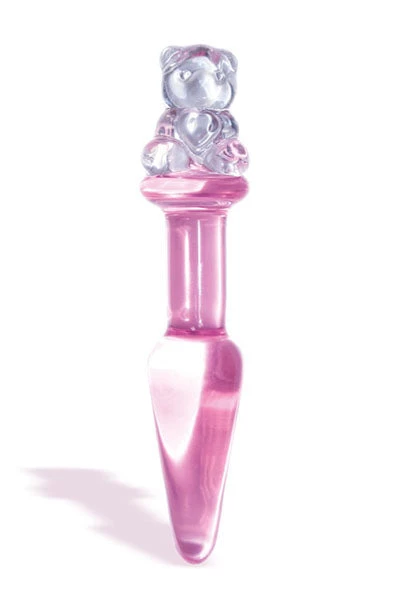 * What's New The 9's First Glass Teddy Love Butt Plug - Pink 1 * What's New The 9's First Glass Teddy Love Butt Plug - Pink