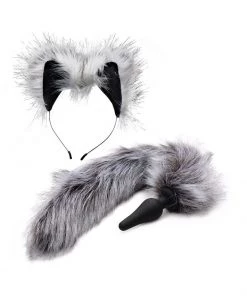XR Brands Grey Wolf Tail Butt Plug And Ears Set What's New