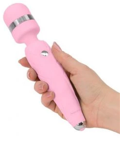 BMS Enterprise Pillow Talk Cheeky Wand With Swarovski Crystal In Pink