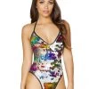 Roma What's New Rainbow Flip Sequin Body Suit