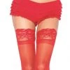 * Lace Ruffle Tanga Shorts In Red What's New