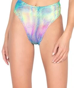 Roma High Waist Shorts In Multi Holo What's New