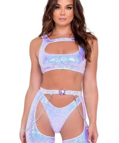 Roma Lavender Sequin Chaps