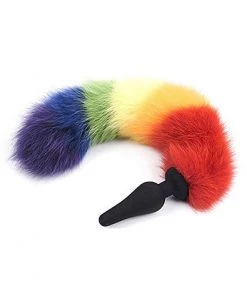 XR Brands Tailz Rainbow Tail Anal Plug