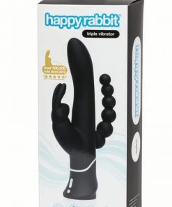 Lovehoney Happy Rabbit Triple Black Rabbit Vibrator