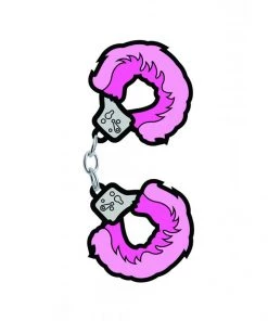 Wood Rocket Fuzzy Handcuffs Enamel Pin What's New