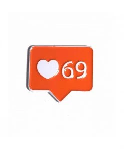 Geeky And Kinky What's New 69 Likes Enamel Pin