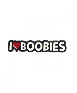 Geeky And Kinky What's New I <3 Boobies Enamel Pin