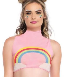 * Rainbow Crop Top