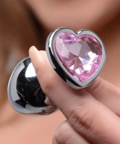 Booty Sparks What's New Pink Heart Gem Anal Plug Set