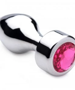 Booty Sparks What's New Weighted Medium Hot Pink Gem Anal Plug