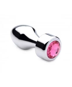 Booty Sparks Weighted Small Hot Pink Gem Anal Plug