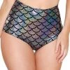 J Valentine High Waisted Mermaid Shorts In Silver