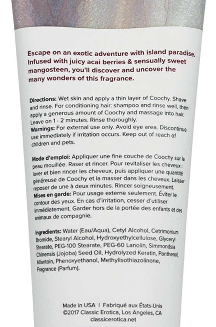 Coochy Rash Free Shave Cream In Island Paradise What's New 2 Coochy Rash Free Shave Cream In Island Paradise What's New