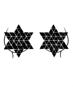 Neva Nude What's New Night Rider Black Crystal Star Jewel Nipztix Pasties