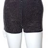* Rhinestone High Waist Shorts