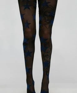 Pretty Polly Sparkly Star Tights In Blue