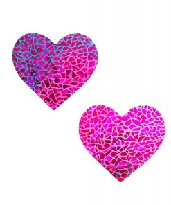 Neva Nude Eragon UV Holographic I Heart U Pasties What's New