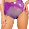 J Valentine What's New High Waisted Shorts In Purple Spectrum