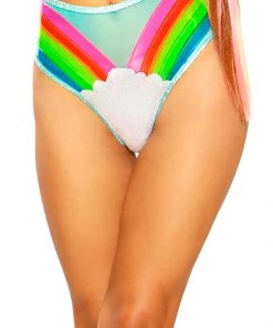 J Valentine What's New Rainbow Vinyl Cloud Short