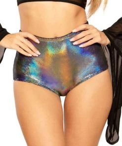 J Valentine High Waisted Shorts In Black Halo What's New