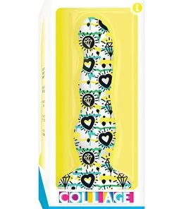 Icon Brands Diamonds & Hearts Curvy Silicone Dildo