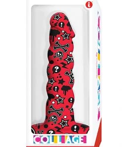Icon Brands Goth Girl Twisted Silicone Dildo