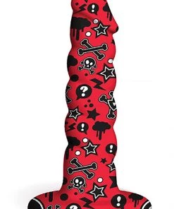 Icon Brands Goth Girl Twisted Silicone Dildo