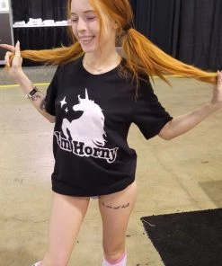 The White Unicorn Unisex I'm Horny Unicorn Tee