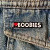 Geeky And Kinky What's New I <3 Boobies Enamel Pin