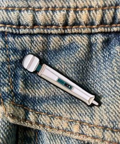 Wood Rocket Magic Wand Enamel Pin