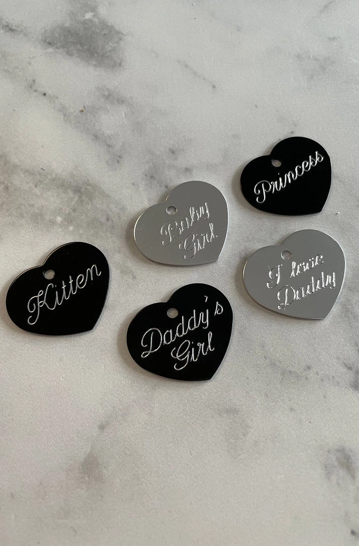 Mystic Treasure Grey And Pink Ribbon BDSM Collar 6 Mystic Treasure Grey And Pink Ribbon BDSM Collar