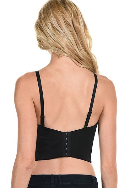 * What's New Rhinestone Bustier In Black/Rainbow 3 * What's New Rhinestone Bustier In Black/Rainbow