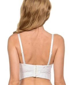 * Sequin Bustier In White/Holographic Silver What's New 5 * Sequin Bustier In White/Holographic Silver What's New