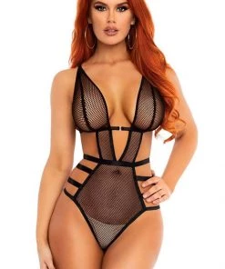 Leg Avenue Fishnet Strappy Teddy What's New