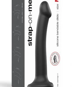 Strap On Me Black Bendable Silicone Dildo 11 Strap On Me Black Bendable Silicone Dildo
