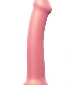 Strap On Me Rose Metallic Flexible Silicone Dildo