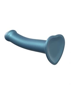 Strap On Me Blue Metallic Shine Flexible Silicone Dildo What's New