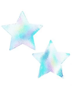 Neva Nude Liquid Party Pure White Holographic Starry Nights Pasties What's New