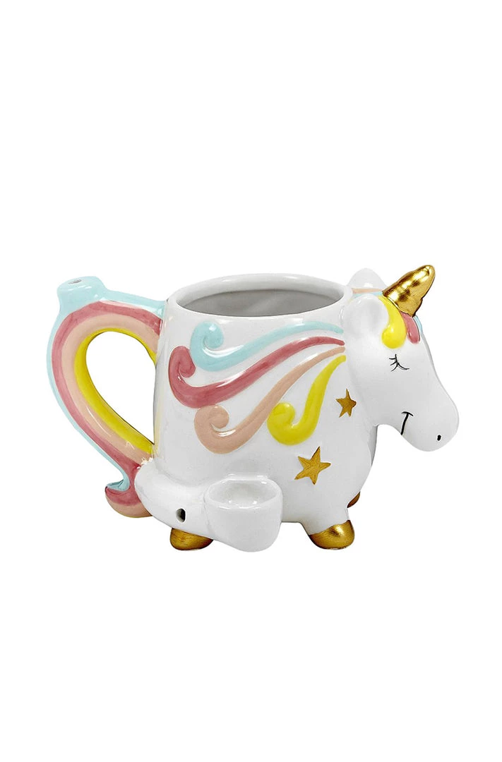 PIECEMAKER Unicorn Ceramic Mug Pipe 1 PIECEMAKER Unicorn Ceramic Mug Pipe