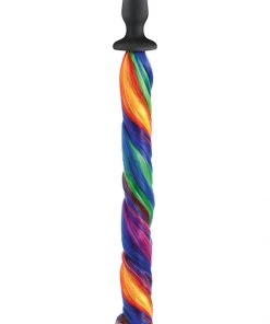NS Novelties Unicorn Tails Butt Plug In Rainbow