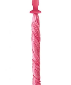 NS Novelties What's New Unicorn Tails Butt Plug In Pastel Pink
