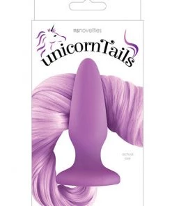 NS Novelties Unicorn Tails Butt Plug In Pastel Purple