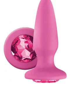 NS Novelties Glams Silicone Butt Plug In Pink