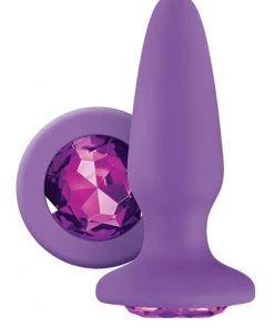 NS Novelties What's New Glams Silicone Butt Plug In Purple