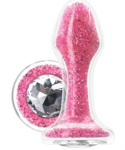 NS Novelties Stardust Glam Pink Glass Butt Plug What's New