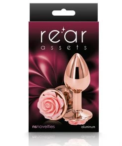 NS Novelties Rear Assets Rose Gold Floral Butt Plug What's New